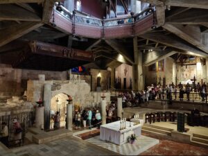 Inside The Church of Annunciation in Nazareth
