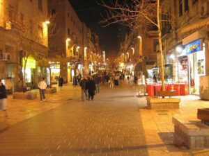 Ben Yehuda pedestrian mall in Jerusalem