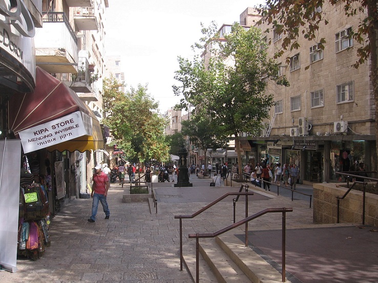 Ben Yehuda Pedestrian Mall in Jerusalem
