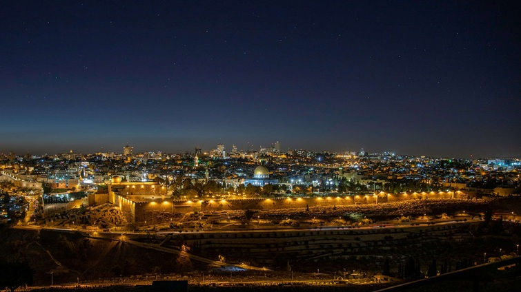 jerusalem panorama at night