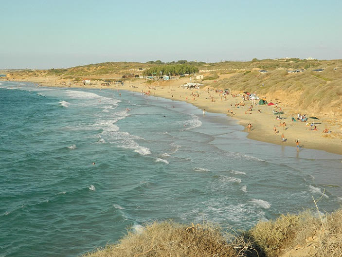 Palmachim beach in israel