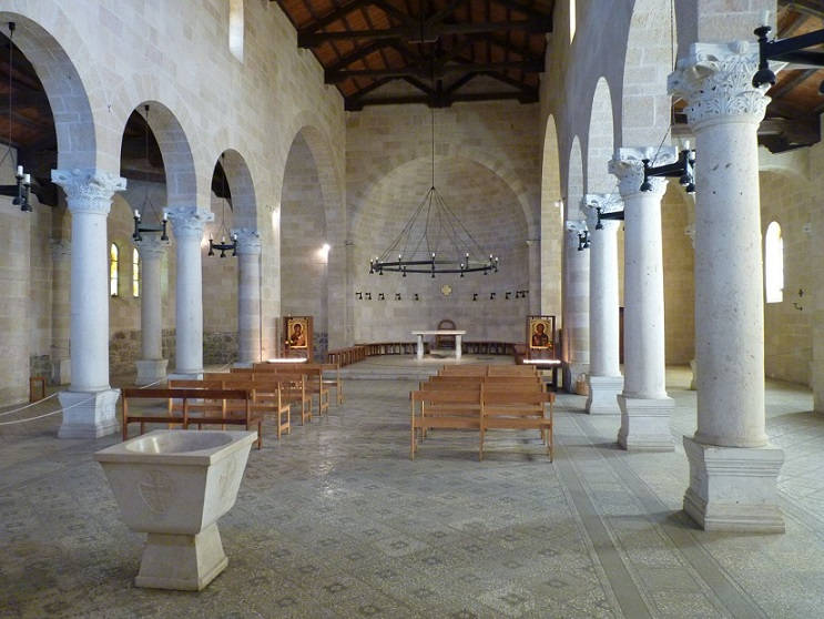 Tabgha Israel Church of Multiplication inside