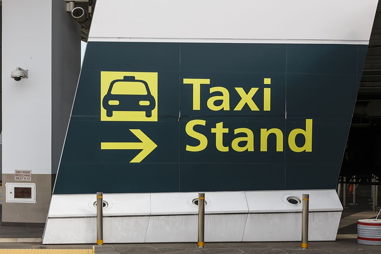 taxi stand sign