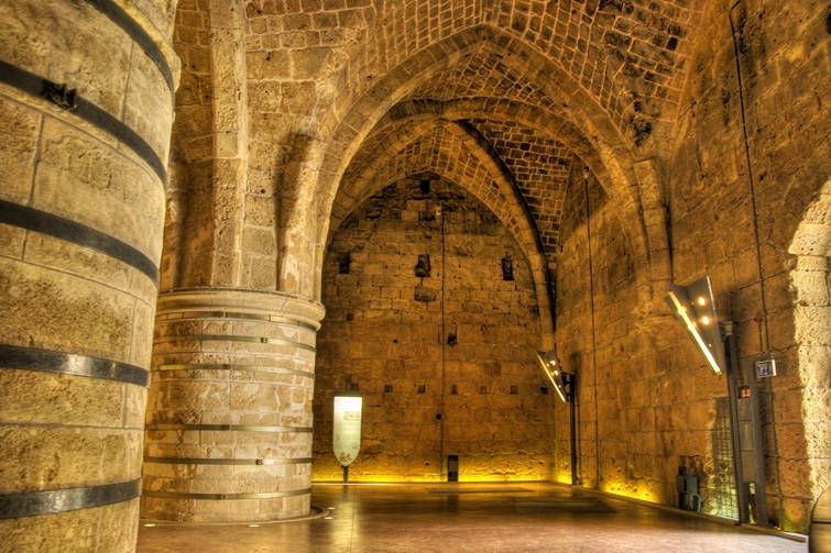 The Knights Halls in Akko israel