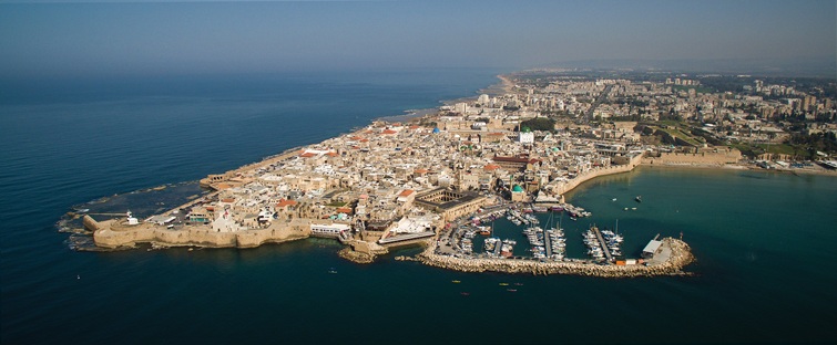 aerial view of old akko acre