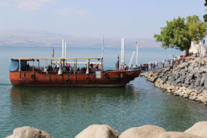 boat on sea of galilee