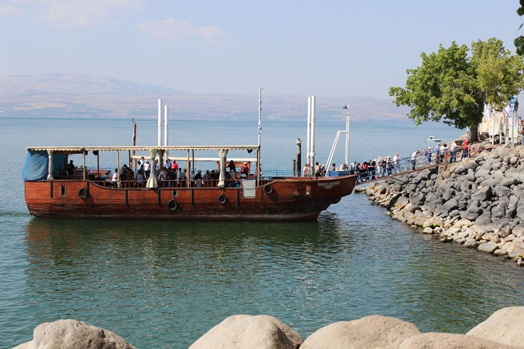 boat on sea of galilee