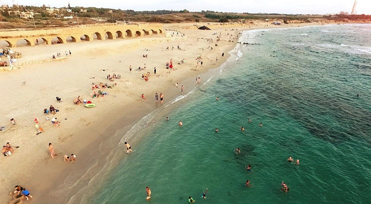 caesarea beach in israel