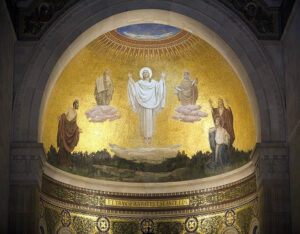 inside the church of transfiguration on mount tabor israel
