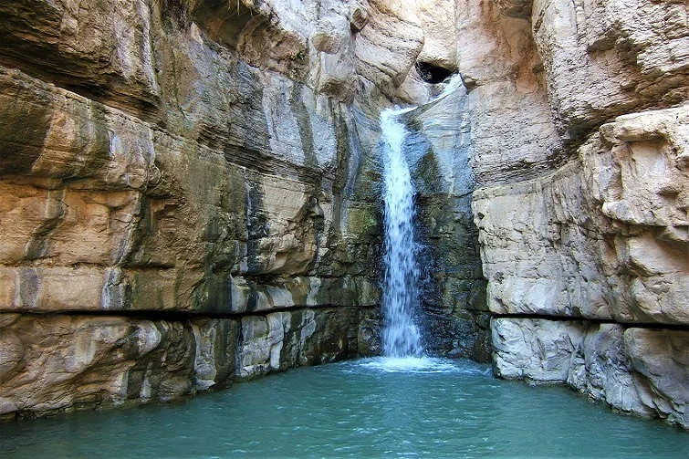 waterfall at ein gedi nature reserve