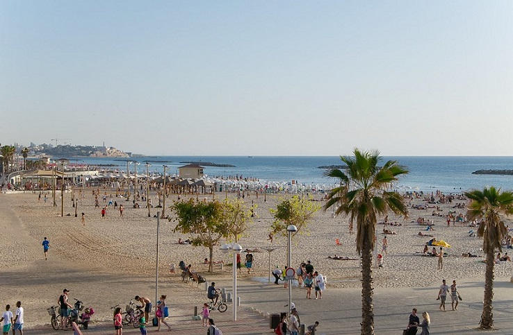 gordon beach in tel aviv israel