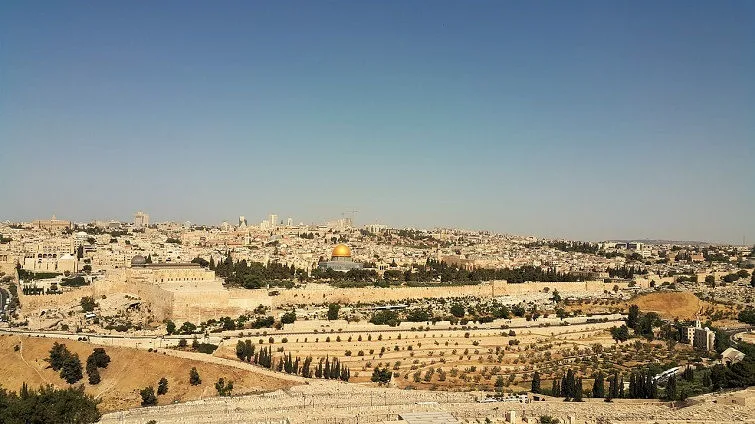 jerusalem panorama from mount of olives