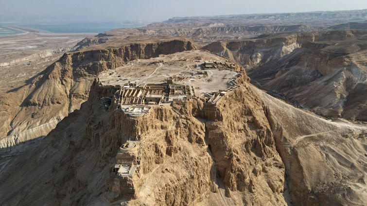 masada aerial view