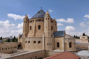 the dormition abbey on mount zion in jerusalem