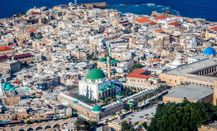 aerial view of akko