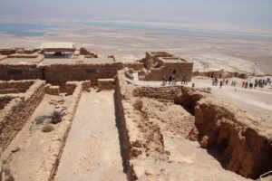 ruins atop masada
