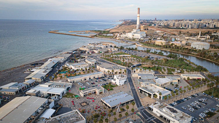 tel aviv port aerial view
