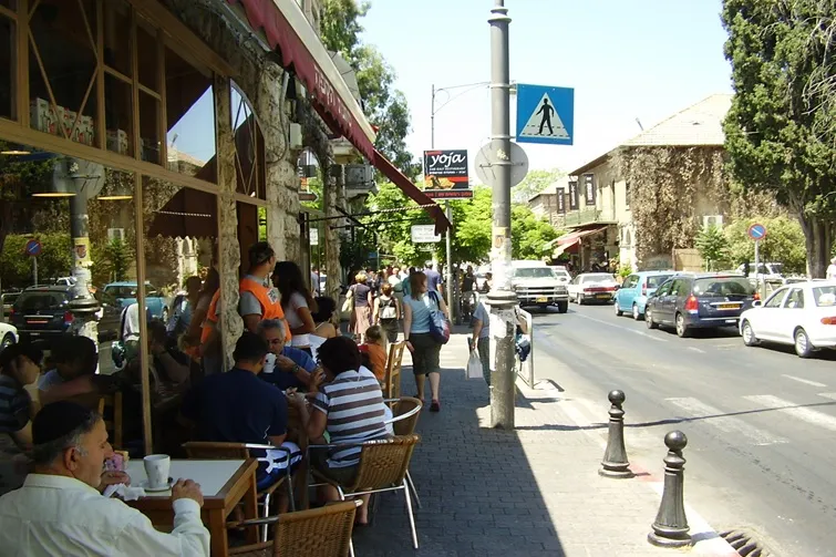 emek refaim street in the german colony in jerusalem